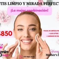 Limpieza facial y mirada perfecta